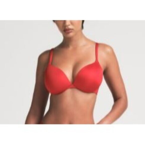 NWT SKIMS ULTIMATE PUSH UP PLUNGE BRA CAYENNE - 36DDD - Picture 1 of 3